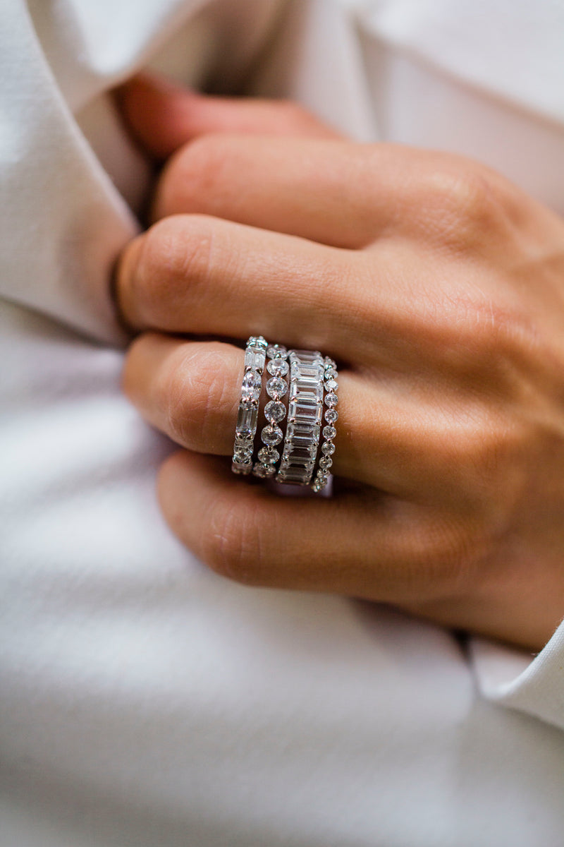 The Eva Band (5 Carat, Claw Prong)