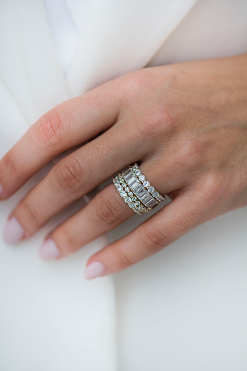 The Eva Band (5 Carat, Claw Prong)