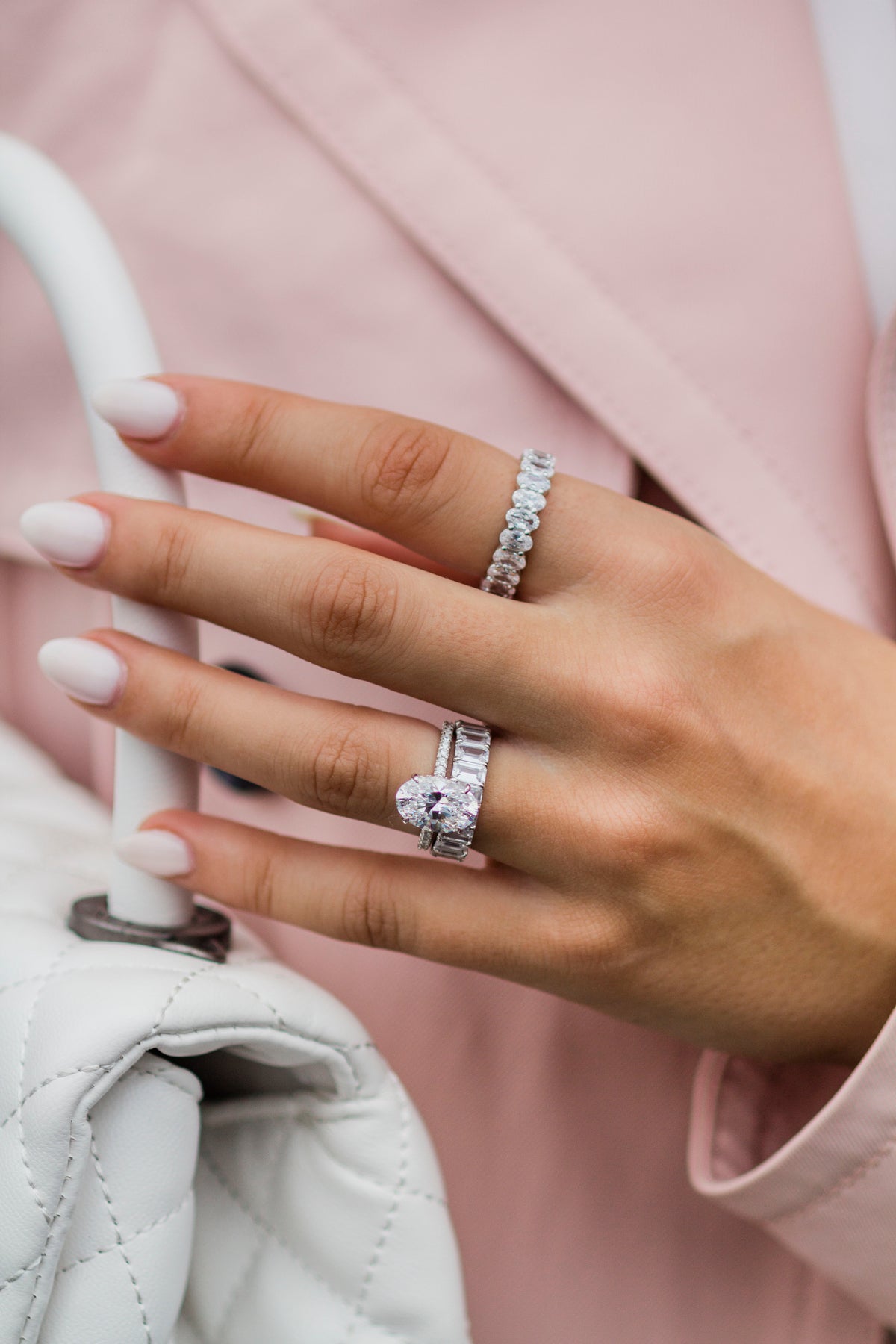 The Eva Band (5 Carat, Claw Prong)